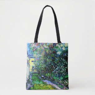 The Garden at the Asylum at Saint-Rémy, Van Gogh Tote Bag
