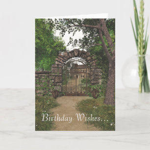The Garden Gate Birthday Card