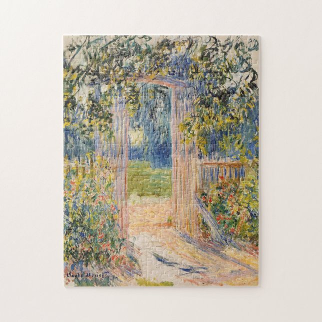 The Garden Gate Monet Fine Art Jigsaw Puzzle (Vertical)
