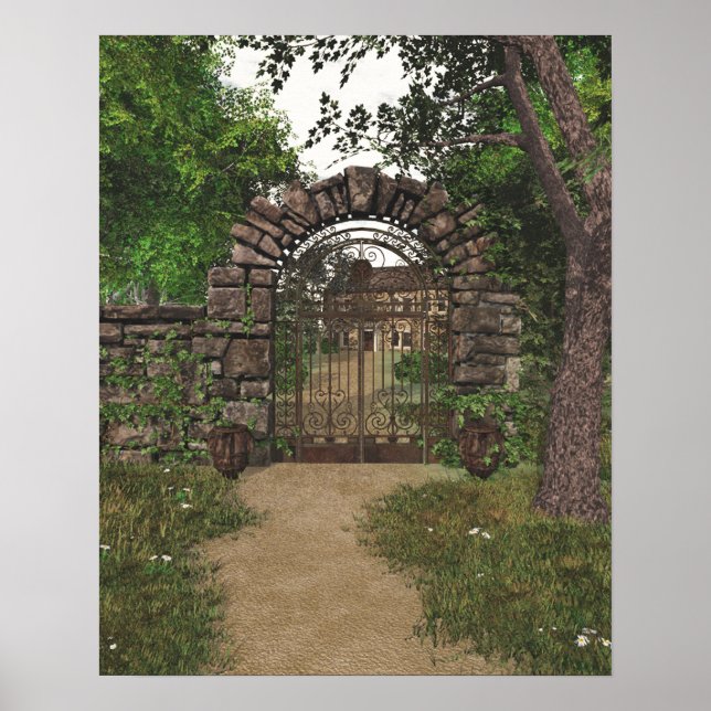The Garden Gate Poster Print (Front)