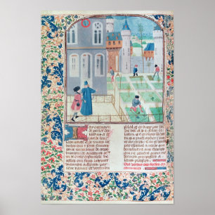 The Garden, illustration from 'Le Livre des' Poster