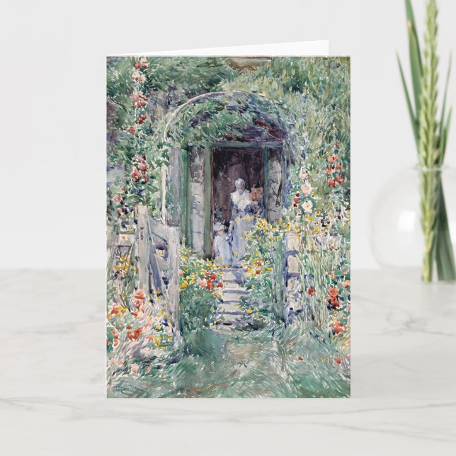 The Garden in Its Glory | Childe Hassam Card (Front)