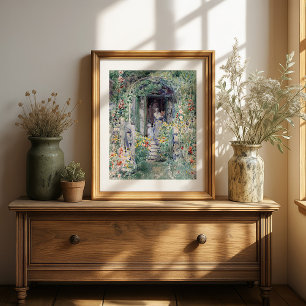 The Garden in Its Glory   Childe Hassam Poster