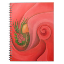 "The Garden in the Rose" Blank Lined Notebook