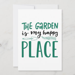 The Garden Is My Happy Place Thank You Card