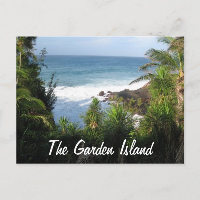 the garden island postcard (Front)
