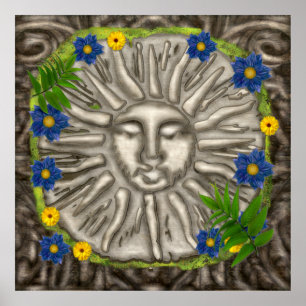 The Garden New Age Folk Art Poster
