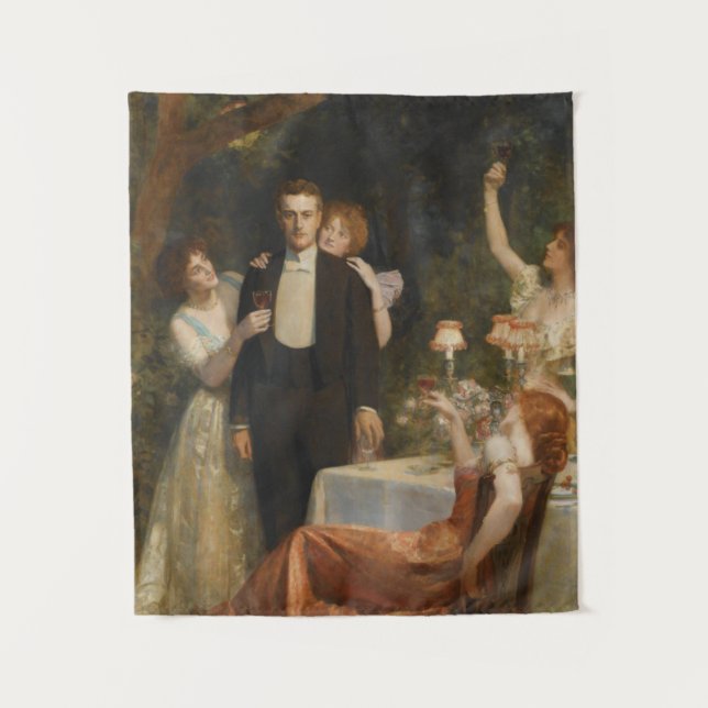 The Garden of Armida (by John Collier) Tapestry (Front)