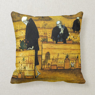 The Garden of Death by Hugo Simberg 1896 Cushion