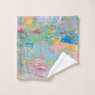 The Garden of Delight clock  Wash Cloth