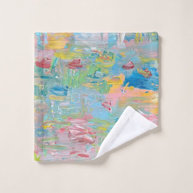 The Garden of Delight clock  Wash Cloth (Wash Cloth)