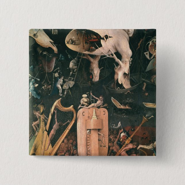 The Garden of Earthly Delights 15 Cm Square Badge (Front)