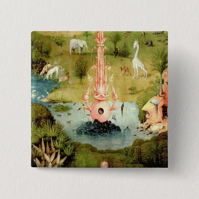 The Garden of Earthly Delights 15 Cm Square Badge (Front)