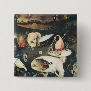 The Garden of Earthly Delights 2 15 Cm Square Badge