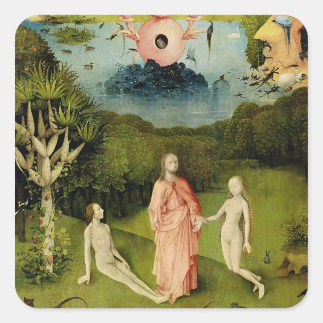 The Garden of Earthly Delights 2 Square Sticker (Front)