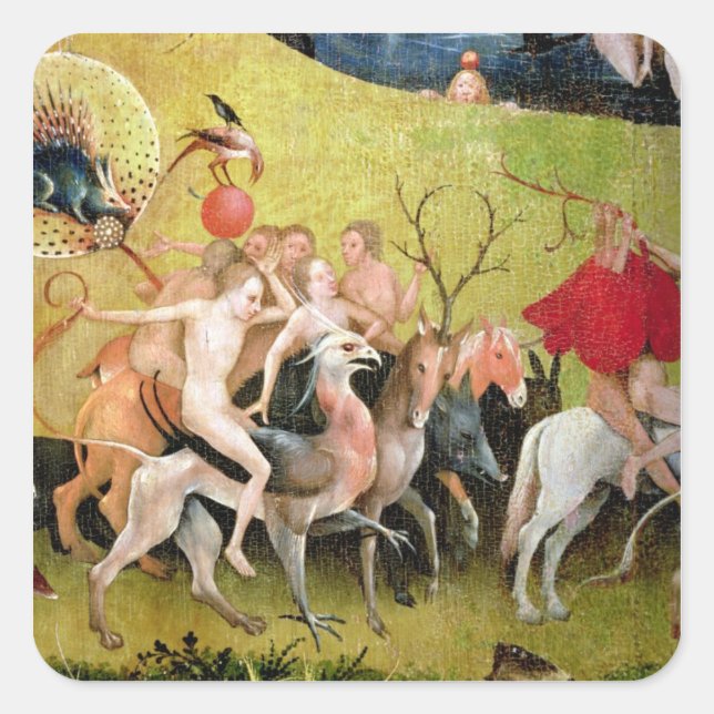 The Garden of Earthly Delights: Allegory of Square Sticker (Front)