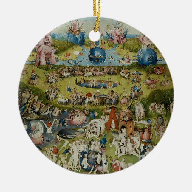The Garden of Earthly Delights Hieronymus Bosch Ceramic Tree Decoration (Front)