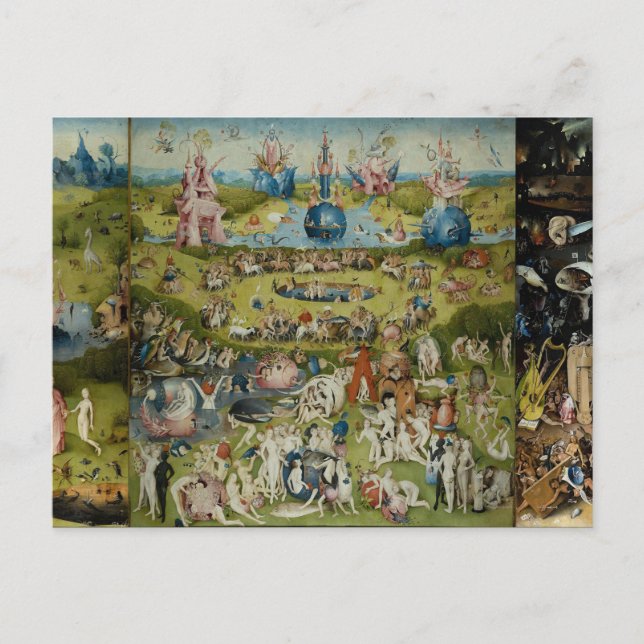 The Garden of Earthly Delights Hieronymus Bosch Postcard (Front)