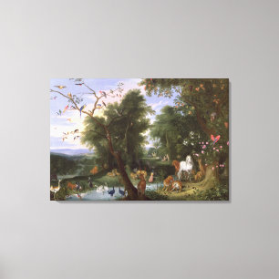 The Garden of Eden, 1659 Canvas Print
