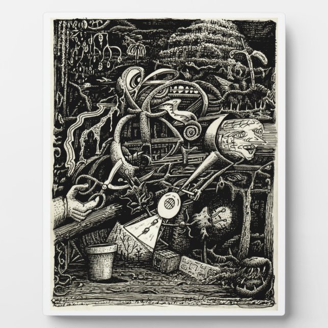 The Garden of Madness by Brian Benson Plaque (Front)