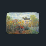 The Garden of Monet at Argenteuil Fine Art Bath Mat<br><div class="desc">The Garden of Monet at Argenteuil is an Impressionism landscape painting by French artist,  Claude Monet,  c. 1873 showing a beautiful garden with he and his wife standing together in the background.</div>