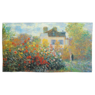 The Garden of Monet at Argenteuil Fine Art Pillowcase