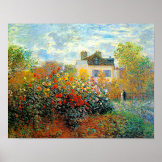 The Garden of Monet at Argenteuil Fine Art Poster