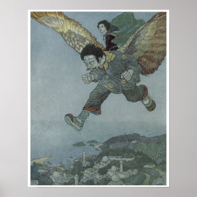 The Garden of Paradise, Edmund Dulac Poster (Front)