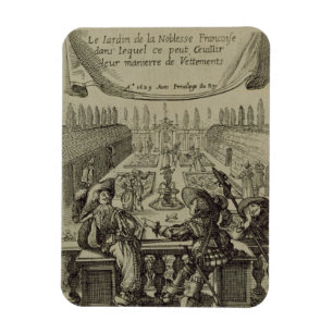 The garden of the French nobility, c.1640 (engravi Magnet