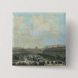 The Garden of the Palais Royal, 1791 15 Cm Square Badge