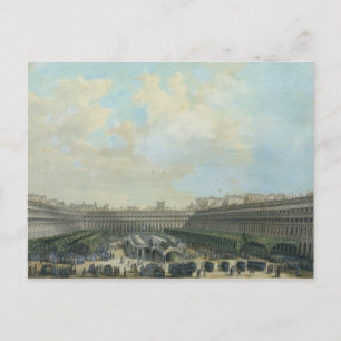 The Garden of the Palais Royal, 1791 Postcard