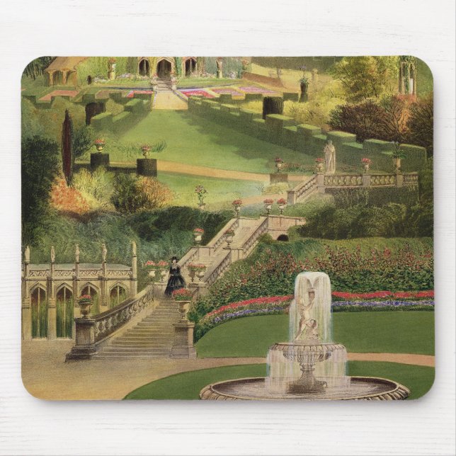 The Garden on the Hill Side, Castle Combe, from 'T Mouse Mat (Front)