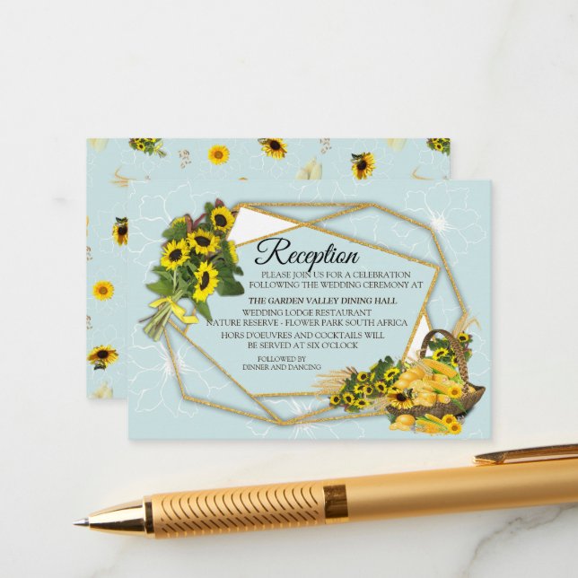 The Garden Party  Enclosure Card (Front/Back In Situ)