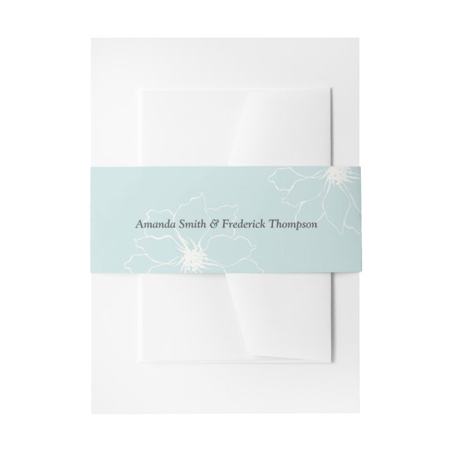 The Garden Party Invitation Belly Band (Front Example)