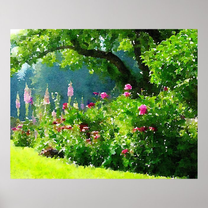 The Garden Poster Zazzle.co.uk