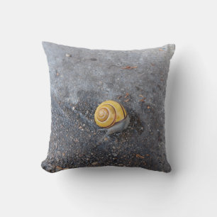 The Garden Snail Throw Pillow