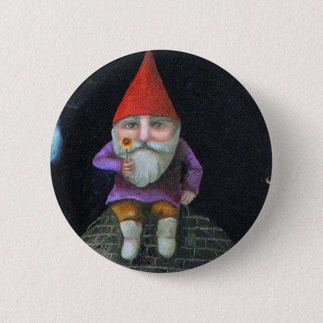 The Gardener 6 Cm Round Badge (Front)