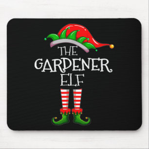 The Gardener Elf Matching Family Group Christmas P Mouse Mat