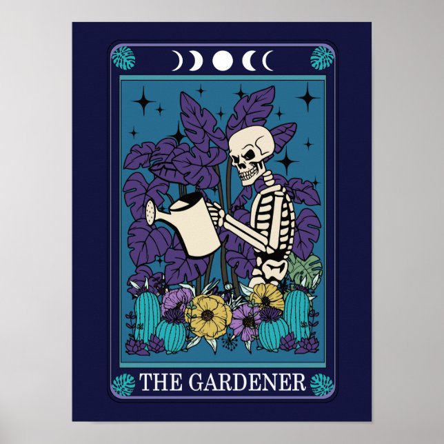 The Gardener Funny Tarot  Poster (Front)
