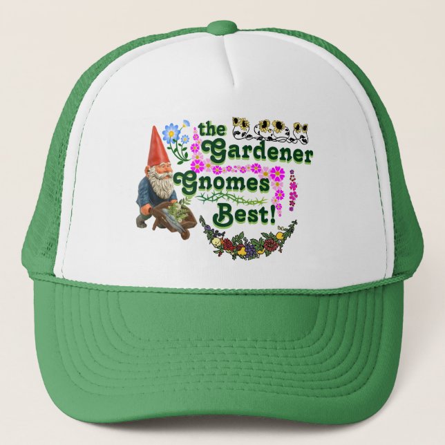 The Gardener Gnomes Best Trucker Hat! (Ver. 2.0) Trucker Hat (Front)