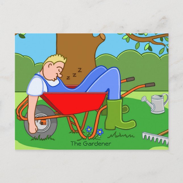 The Gardener Postcard (Front)