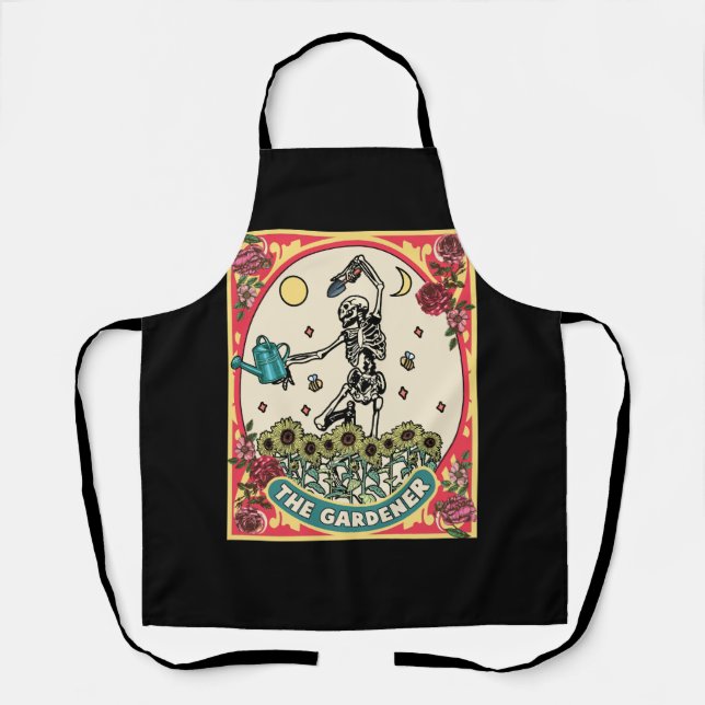 The Gardener Tarot Card Gardening Planting Lover P Apron (Front)