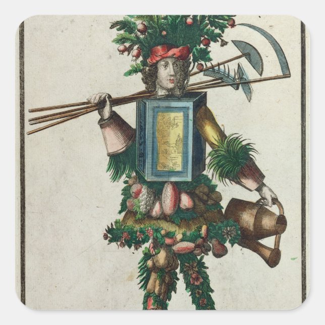 The Gardener's Costume Square Sticker (Front)