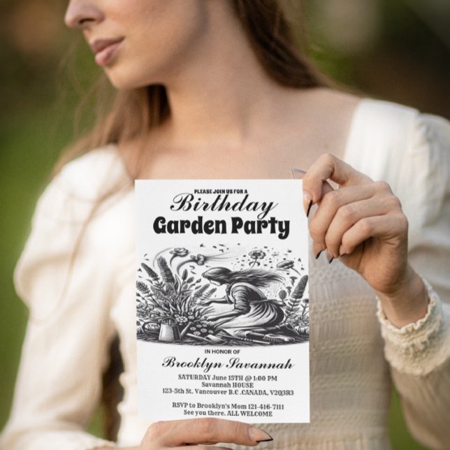 The Gardeners Whisper Party Invitation Postcard (Creator Uploaded)