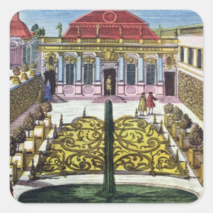 The Gardens of the Mirabelle Park, Salzburg, Austr Square Sticker