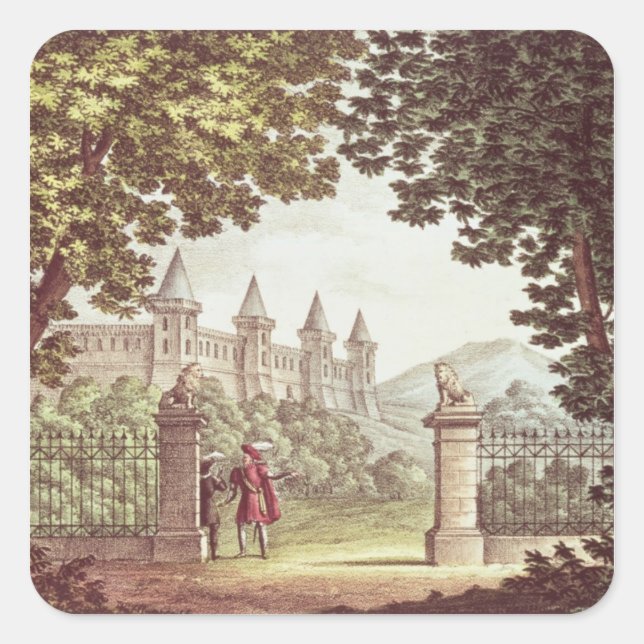 The Gardens of Windsor Castle Square Sticker (Front)
