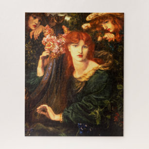 The Garlanded Woman by Dante Gabriel Rossetti Jigsaw Puzzle
