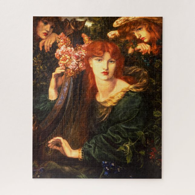 The Garlanded Woman by Dante Gabriel Rossetti Jigsaw Puzzle (Vertical)