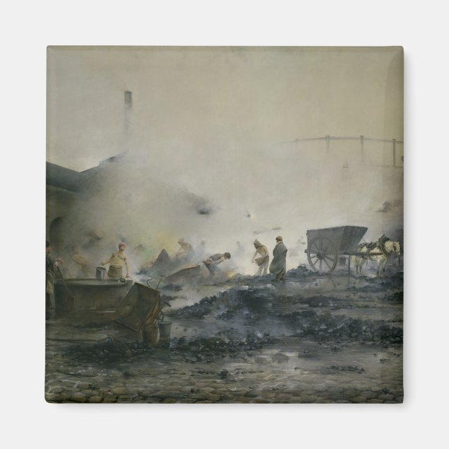 The Gas Factory at Courcelles, 1884 Magnet (Front)