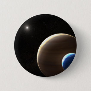 The Gas Giant Planet Kepler-1625b 6 Cm Round Badge